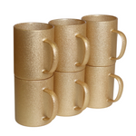 Taza de Vidrio Perlado 13oz Sublimación 12pz