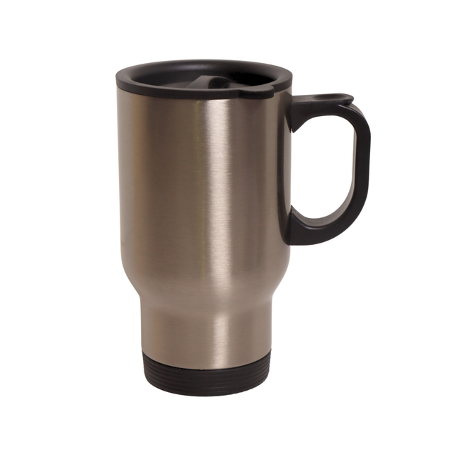 Taza Viajera Acero Inoxidable 14oz Plata