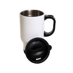 Taza Viajera Acero Inoxidable 14oz Blanca