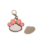 Llavero de Acero Inoxidable Huellita Para Sublimación