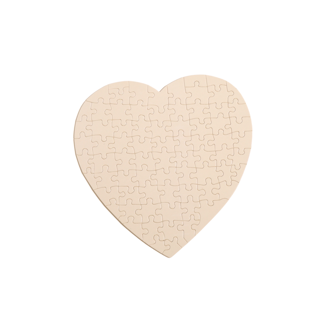 Rompecabezas Corazón Cartón 19x19 Sublimación 10pzs