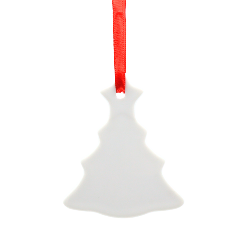 Figura Navideña de Cerámica Sublimable Forma Árbol – Orca