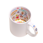 Taza Interior Happy Birthday 11oz Sublimación 12 Pzas