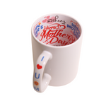 Taza Interior Happy Mothers Day 11oz Sublimación 12 Pzas