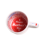 Taza Interior Happy Mothers Day 11oz Sublimación 12 Pzas