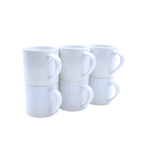 Taza Blanca 6oz Sublimación 12pzs
