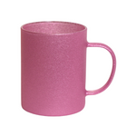 Taza de Vidrio Perlado 13oz Sublimación 12pz