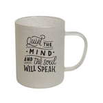 Taza de Vidrio Perlado 13oz Sublimación 12pz