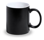 Taza Mágica Negro Matte 11oz Sublimación Pack 12pzs