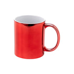 Taza Espejo Rojo 11oz Sublimación 12pzs