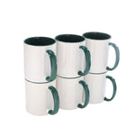 Taza Color Interior 11oz Sublimación 12 Pzas