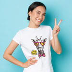 Playera Sublimación Blanca Tacto Algodón Dama