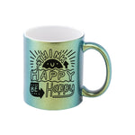 Taza Neon Perlada Verde 11oz 12pzs