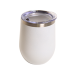Vaso Vino Acero Inoxidable 12oz Blanco Perlado Sublimación