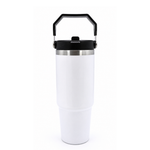 Termo Con Agarradera Acero Inoxidable 30oz Blanco Sublimación