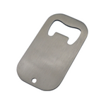 Destapador Rectangular Acero Inoxidable 7x5cm 20 pzas