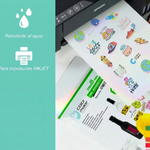 Vinil Imprimible Adhesivo Inkjet Tornasol Transparente 20 Hojas