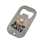 Destapador Rectangular Acero Inoxidable 7x5cm 20 pzas