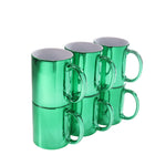 Taza Espejo Verde 11oz Sublimación 12pzs