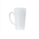 Taza Blanca Cónica 17oz Sublimación 12pzs