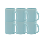 Taza Macaron 11oz Sublimacion Azul Claro 12 Pzs