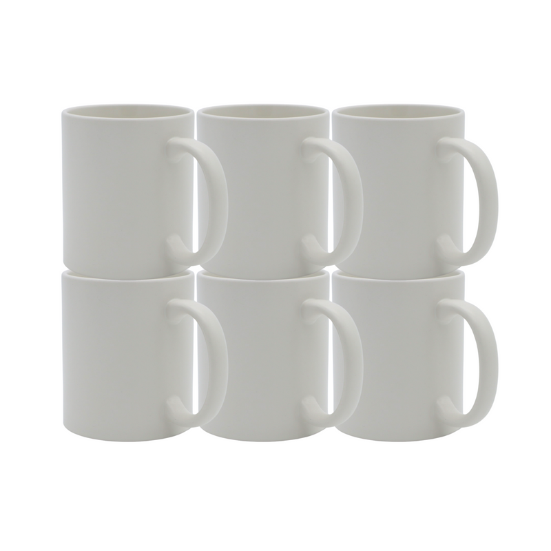 Taza Macaron 11oz Sublimacion Beige 12 Pzs
