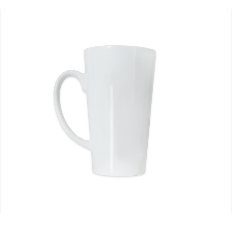 Taza Blanca Cónica 17oz Sublimación 12pzs