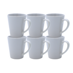 Taza Blanca Conica 12oz Sublimación 12pzs