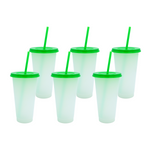 Vaso Mágico Cónico De Plástico Para Dtf Y Uv 710ml Verde 10 pzs