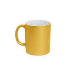 Taza Perlada Oro Acabado Glitter 11oz Sublimación 12pzs