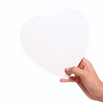 Rompecabezas Corazón Cartón 19x19 Sublimación 10pzs