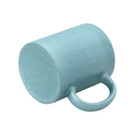 Taza Perlada Azul Acabado Glitter 11oz Sublimación 12pzs