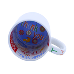 Taza Interior Thank You 11oz Sublimación 12pzs