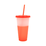 Vaso Mágico Cónico De Plástico Para Dtf Y Uv 710ml Naranja 10 pzs