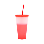 Vaso Mágico Cónico De Plástico Para Dtf Y Uv 710ml Rojo 10 pzs