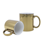 Taza Espejo Dorado 11oz Sublimación 12 pzs
