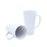 Taza Blanca Cónica 17oz Sublimación 12pzs