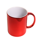 Taza Espejo Rojo 11oz Sublimación 12pzs