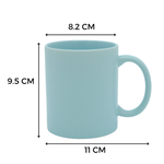 Taza Macaron 11oz Sublimacion Azul Claro 12 Pzs