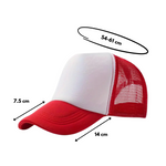 Gorra Trucker para Sublimar Rojo 10 pzs
