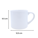 Taza Blanca 6oz Sublimación 12pzs