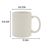 Taza Macaron 11oz Sublimacion Beige 12 Pzs