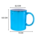 Taza Espejo Azul 11oz Sublimación 12pzs