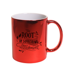 Taza Espejo Rojo 11oz Sublimación 12pzs