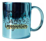 Taza Espejo Azul 11oz Sublimación 12pzs