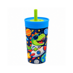 Termo Kids Acero Inoxidable 300 ml Blanco con Popote de Silicón