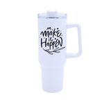 Termo Acero Inoxidable 40 Oz Con Popote Sublimación