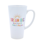 Taza Blanca Cónica 17oz Sublimación 12pzs