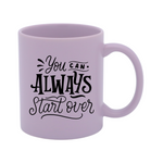 Taza Macaron 11oz Sublimacion Lila 12 Pzs