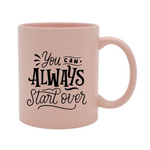 Taza Macaron 11oz Sublimacion Rosa 12 Pzs